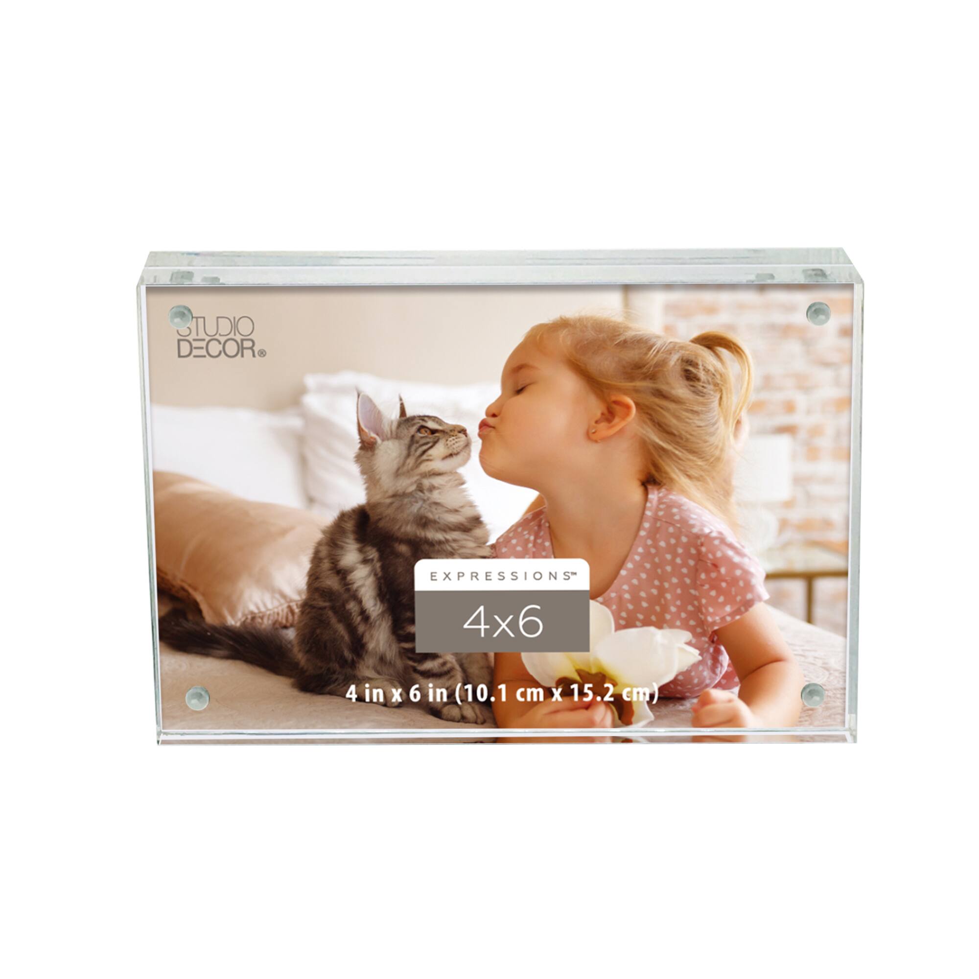 Expressions™ Clear Acrylic Block Frame by Studio Décor